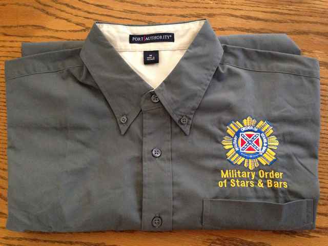 Dress Shirt with embroidered logo - Click Image to Close